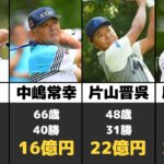 日本男子ゴルフ生涯獲得賞金ランキングTOP10！どの選手が一番稼いでる？【片山晋呉】【尾崎将司】